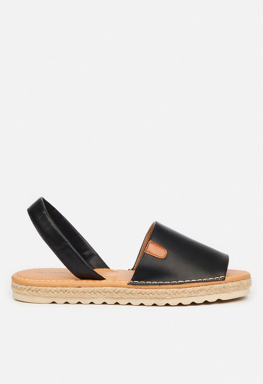 Viabeach - Pine 1 slingback espadrille sandal - black