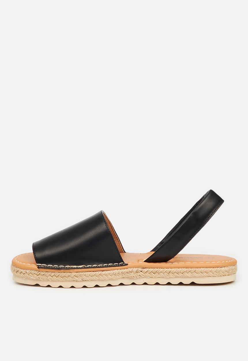 Viabeach - Pine 1 slingback espadrille sandal - black