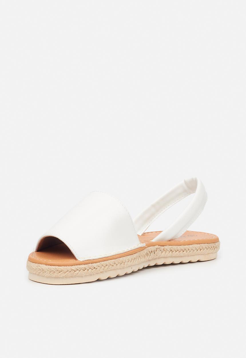 Viabeach - Pine 1 slingback espadrille sandal - white