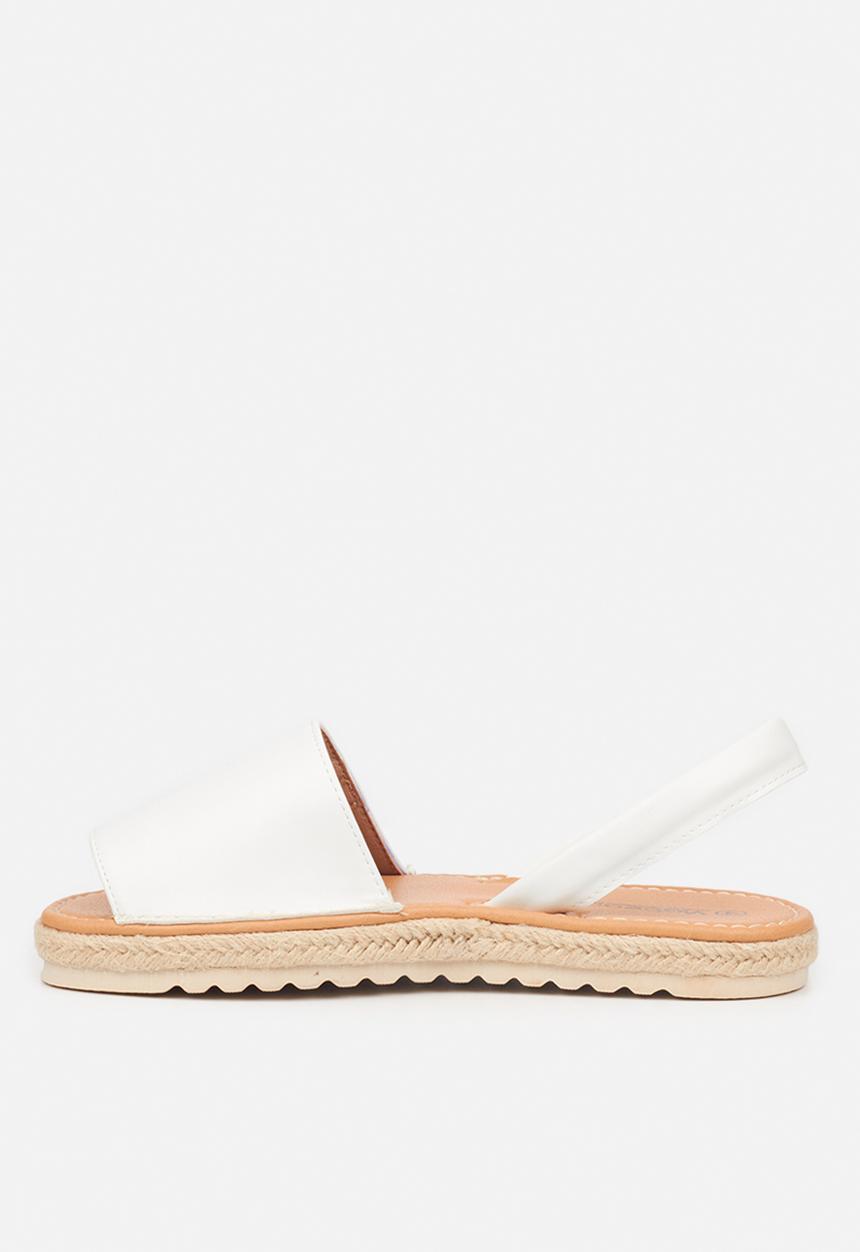 Viabeach - Pine 1 slingback espadrille sandal - white