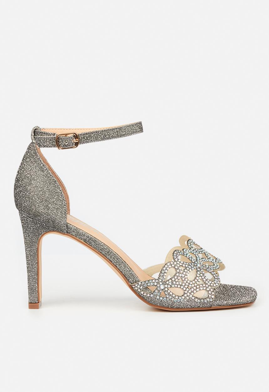 Miss Black - Prom2 stiletto heel - pewter