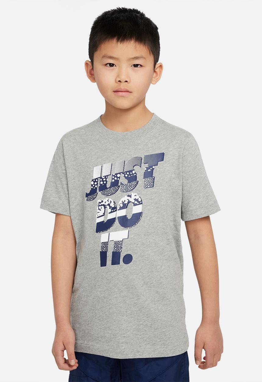 Nike - U nsw tee core brandmark 1 - dk grey heather