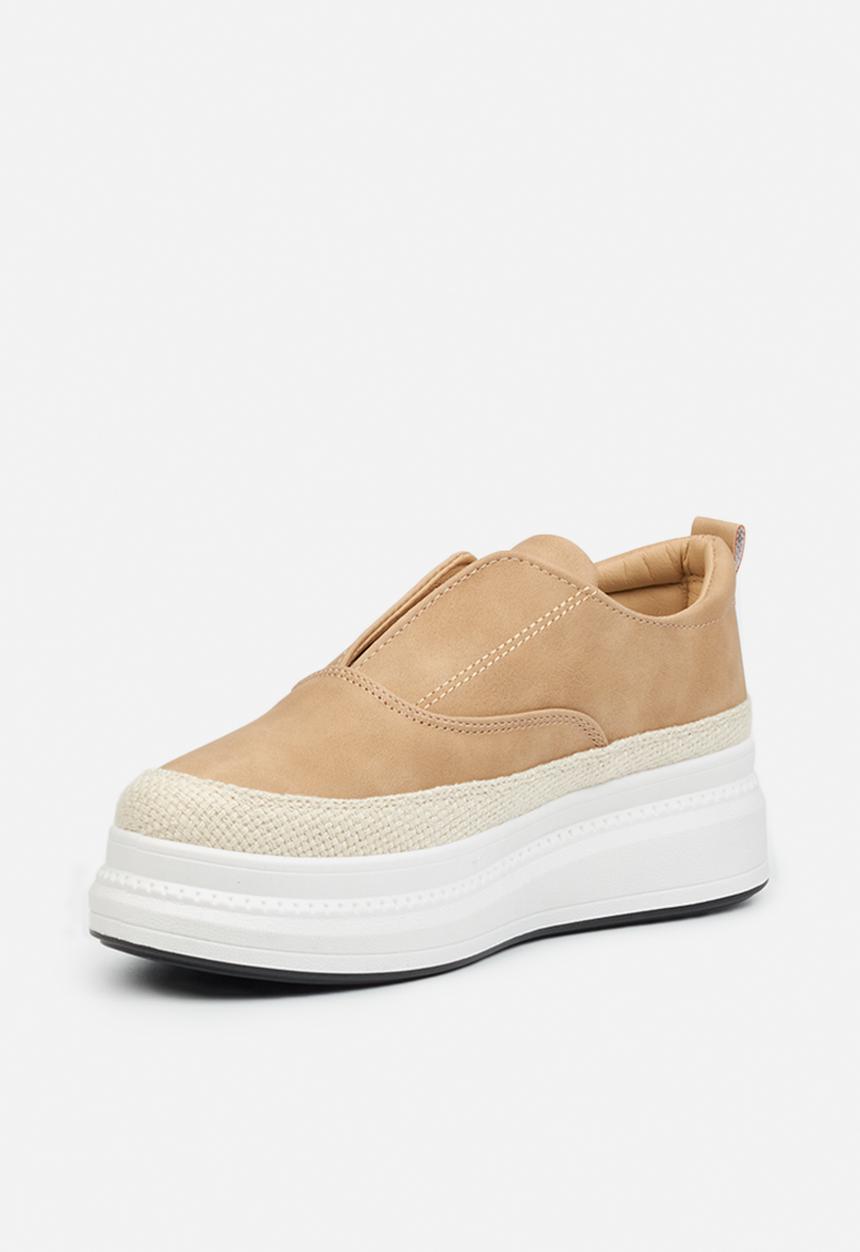 Butterfly Feet - Senhora 2 flatform derby sneaker - taupe