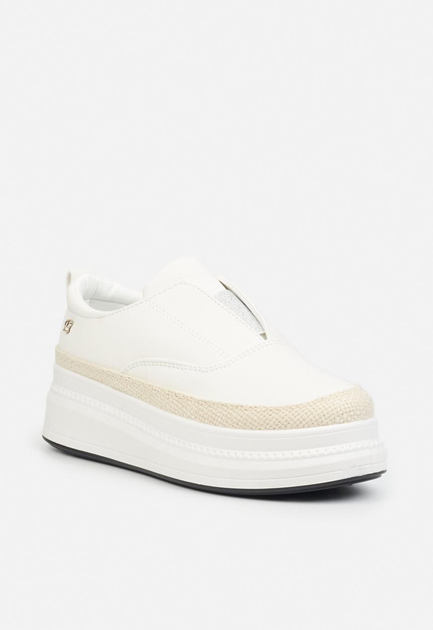 Butterfly Feet - Senhora 2 flatform derby sneaker - white