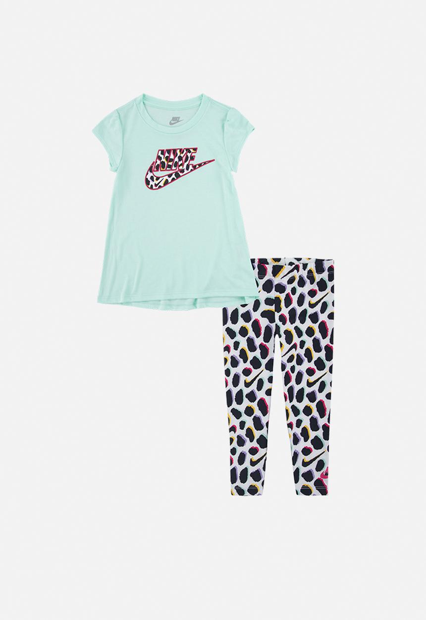 Nike - Nkg short sleeve tunic & aop legging set - multi 