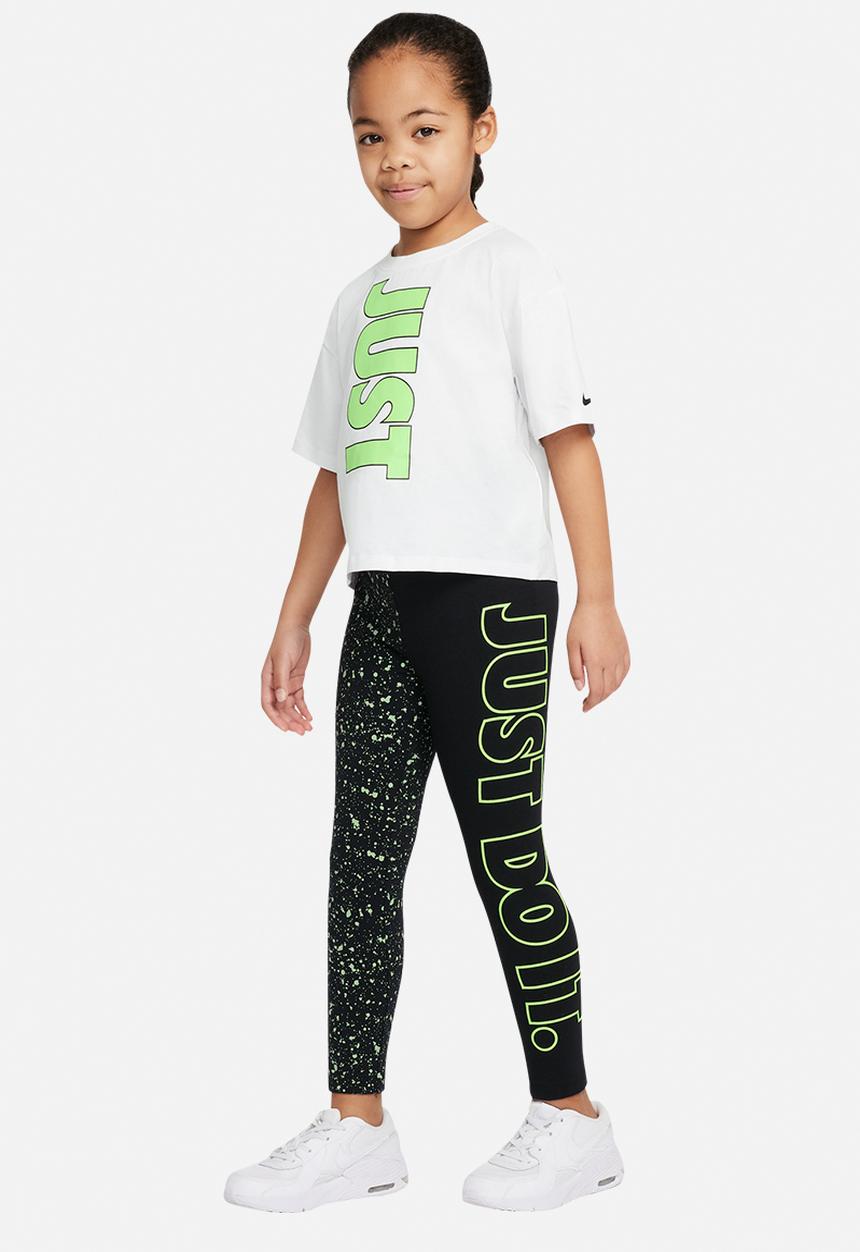 Nike - Nkg splatter graphic legging - black