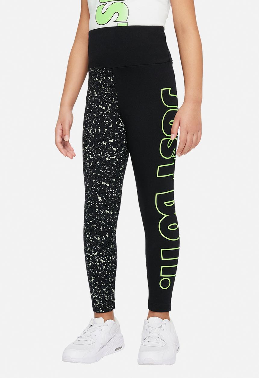 Nike - Nkg splatter graphic legging - black
