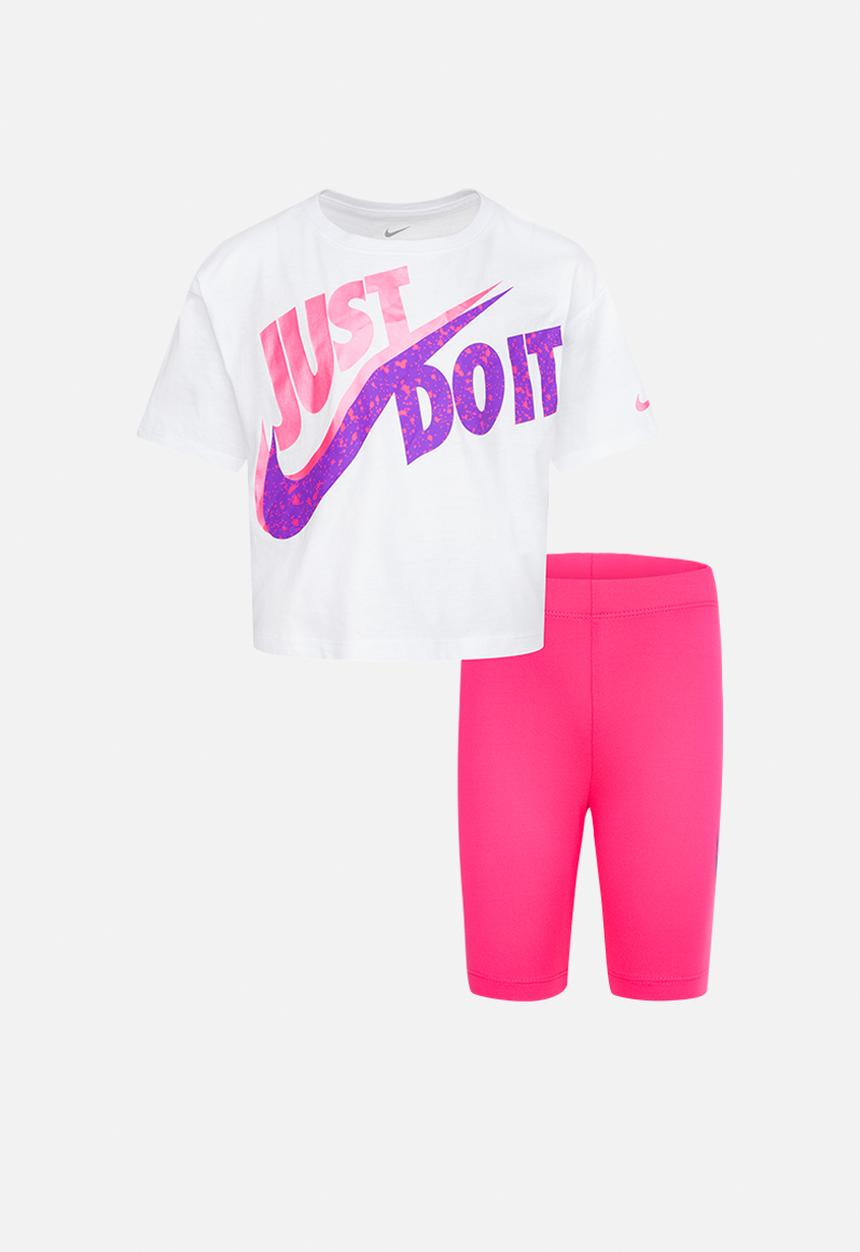 Nike - Nkg boxy tee & bike short set - multi
