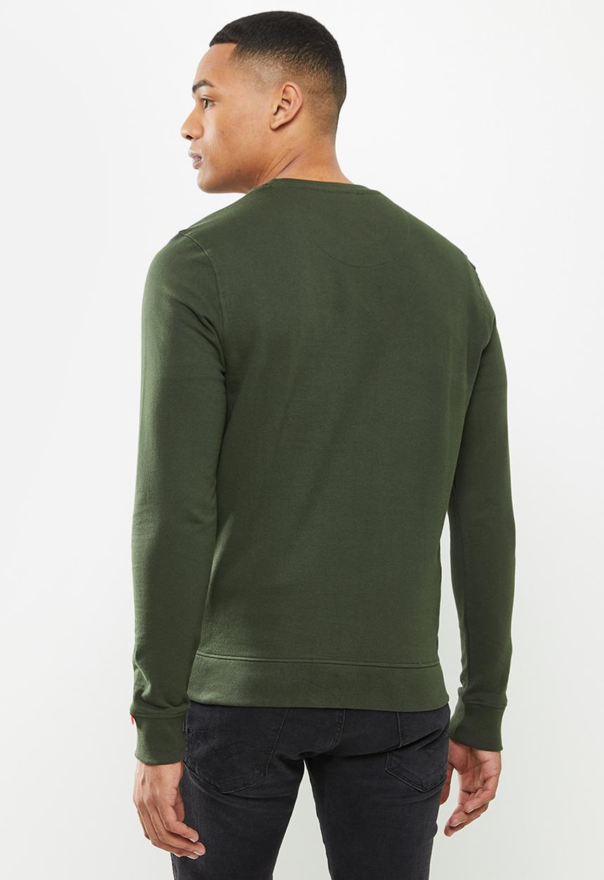 S.P.C.C - Rochell regular fit crew neck sweat - dark moss