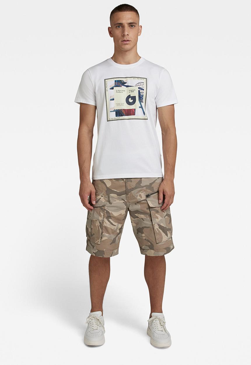G-STAR - Scarf photoprint r t - white