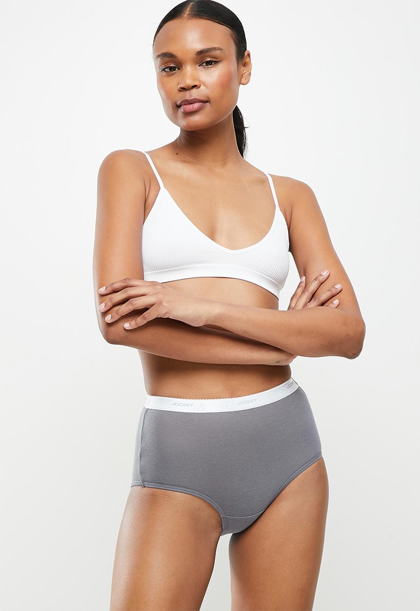 Jockey - 3 Pack plain full brief -multi  