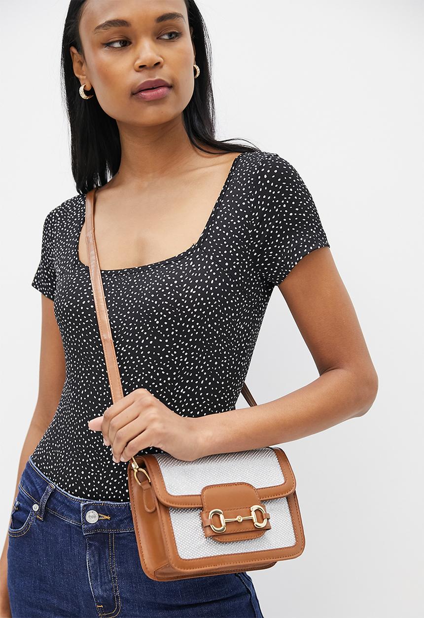 Superbalist - Cynthia crossbody bag - silver & tan