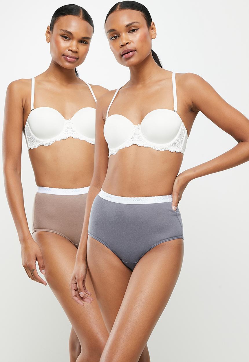 Jockey - 5 Pack plain full brief - multi 