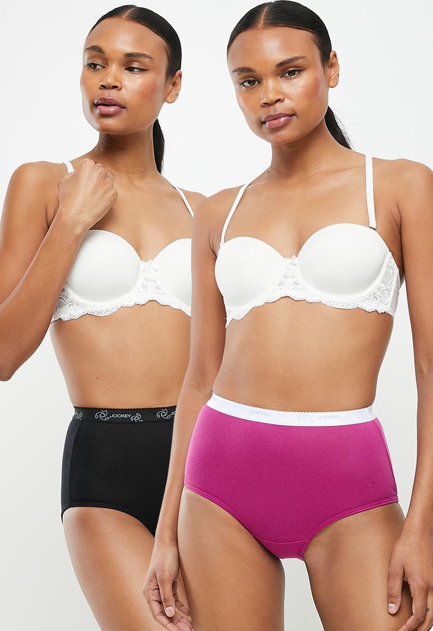 Jockey - 5 Pack plain full brief - multi 