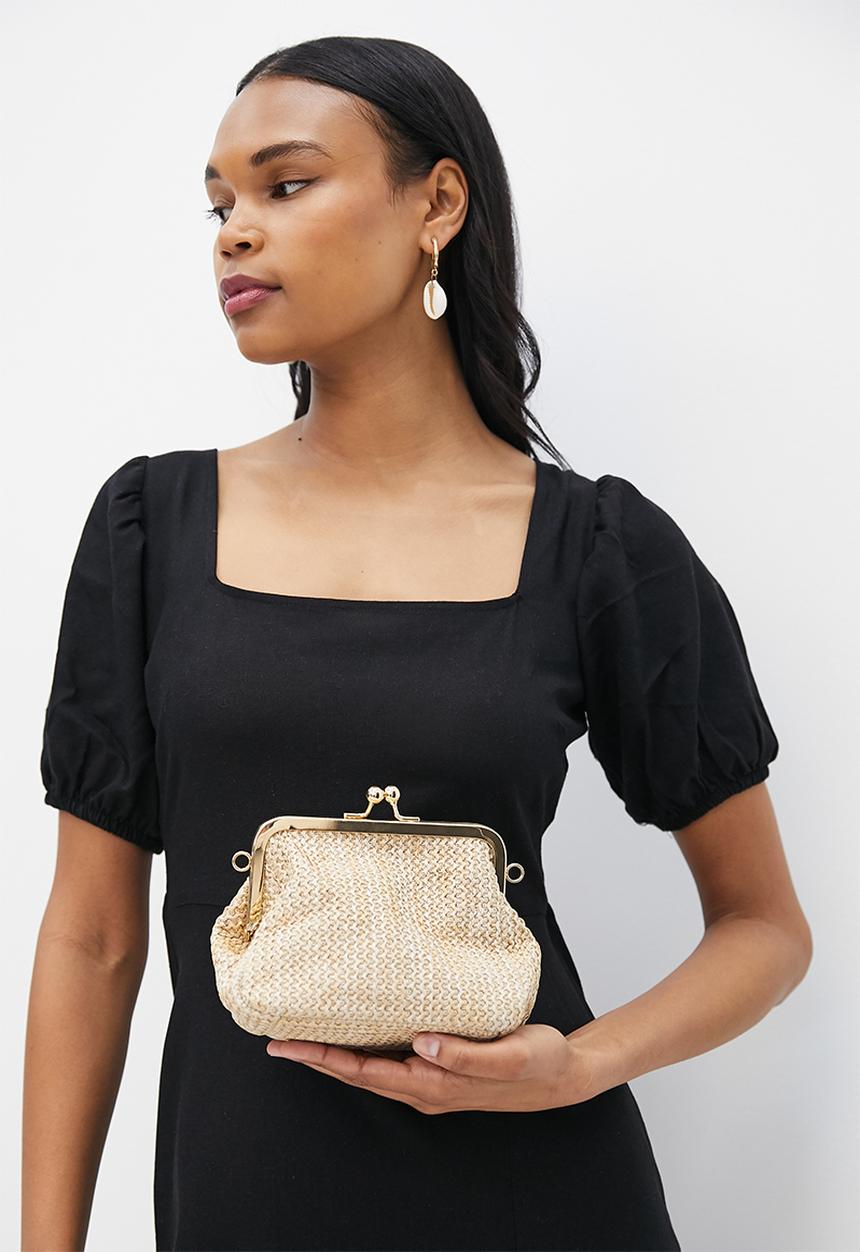 dailyfriday - Halston clutch bag - natural