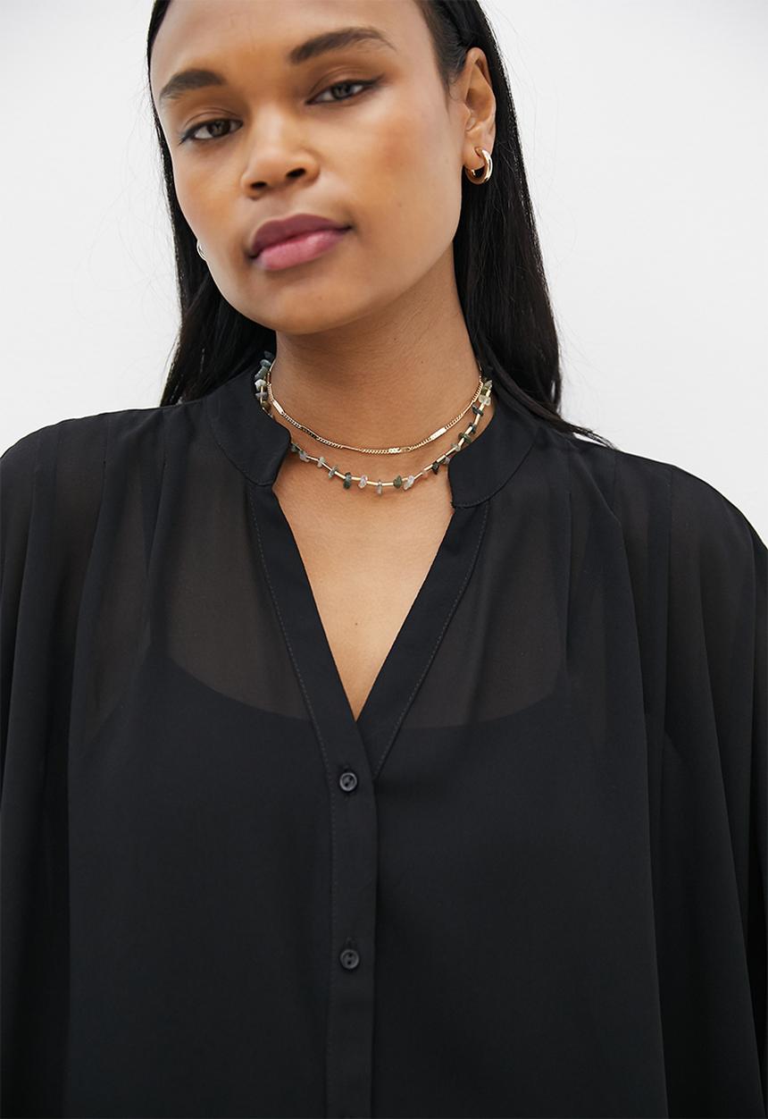 Superbalist - Amelia layered necklace - gold & green