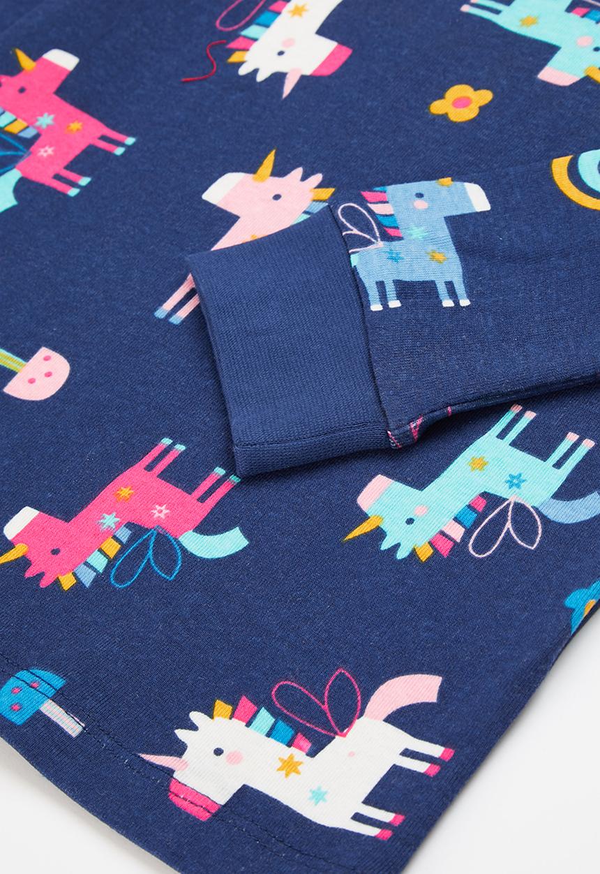 MINOTI - 2-Piece unicorn pyjama set - navy