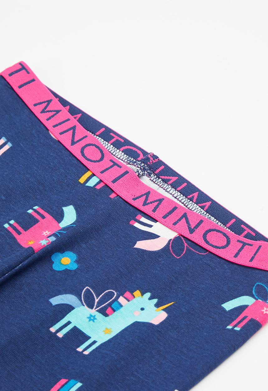MINOTI - 2-Piece unicorn pyjama set - navy