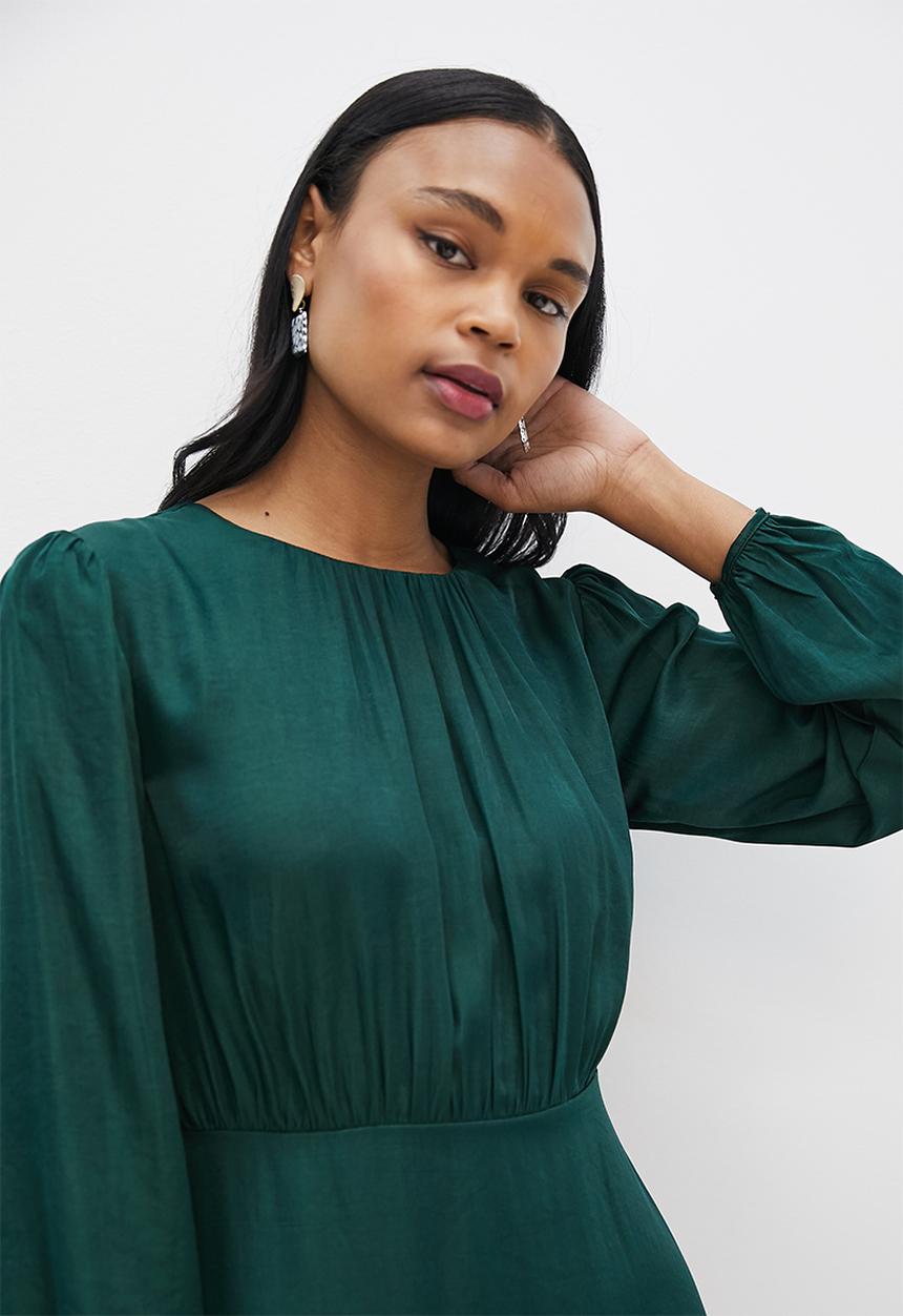 MILLA -  Fit and flare midi dress - emerald