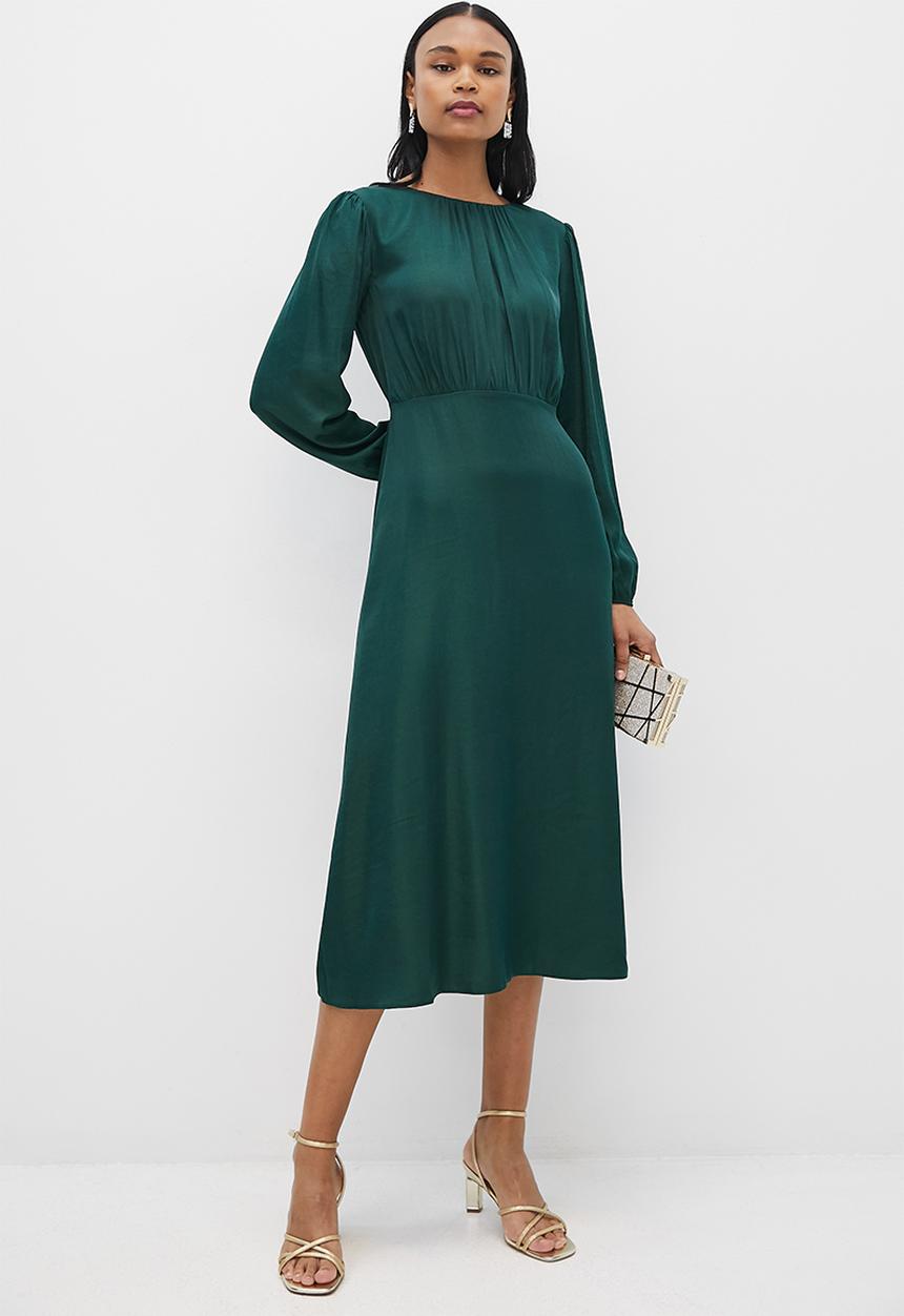 MILLA -  Fit and flare midi dress - emerald