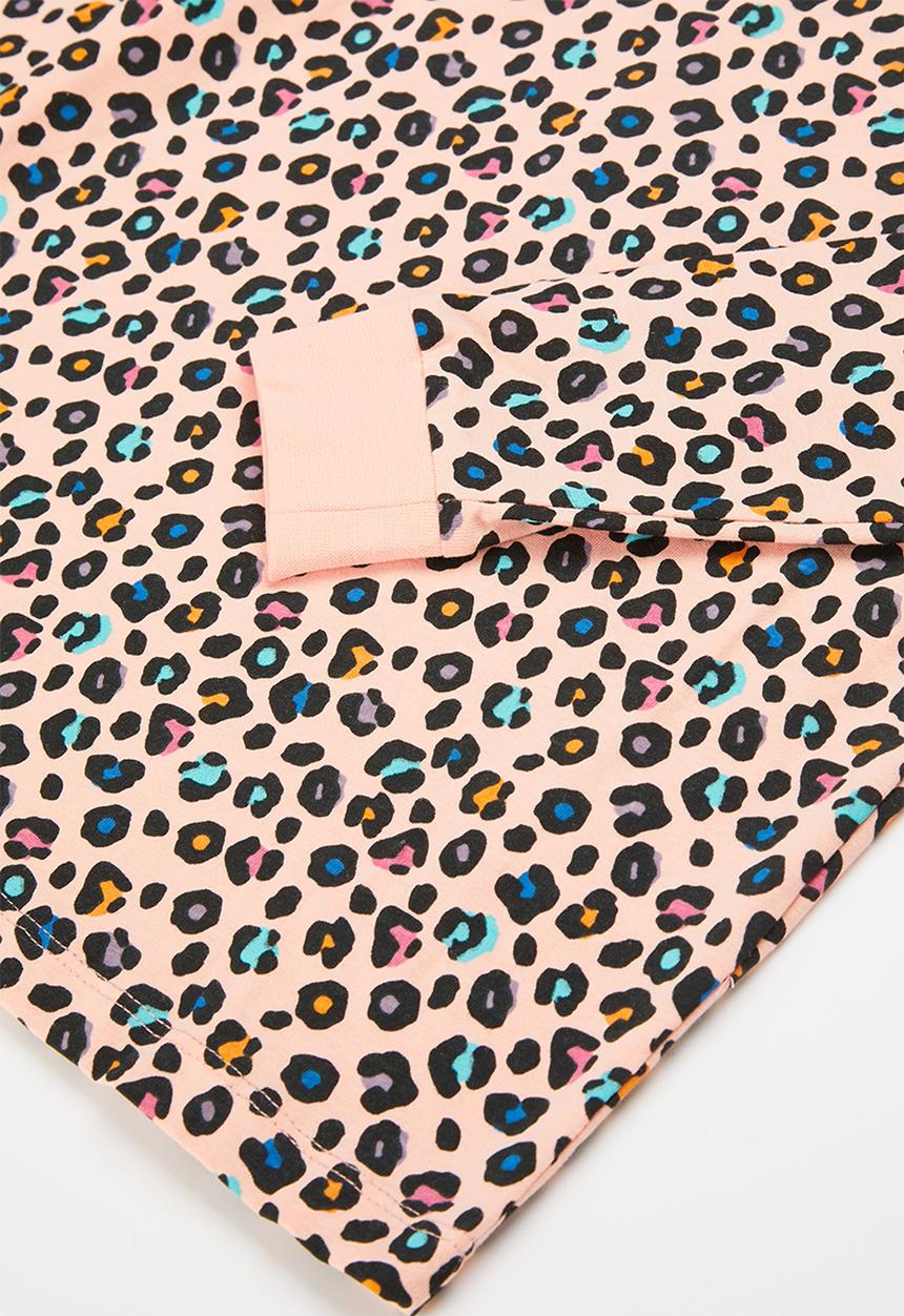 MINOTI - 2-Piece leopard squad pyjama set - pink