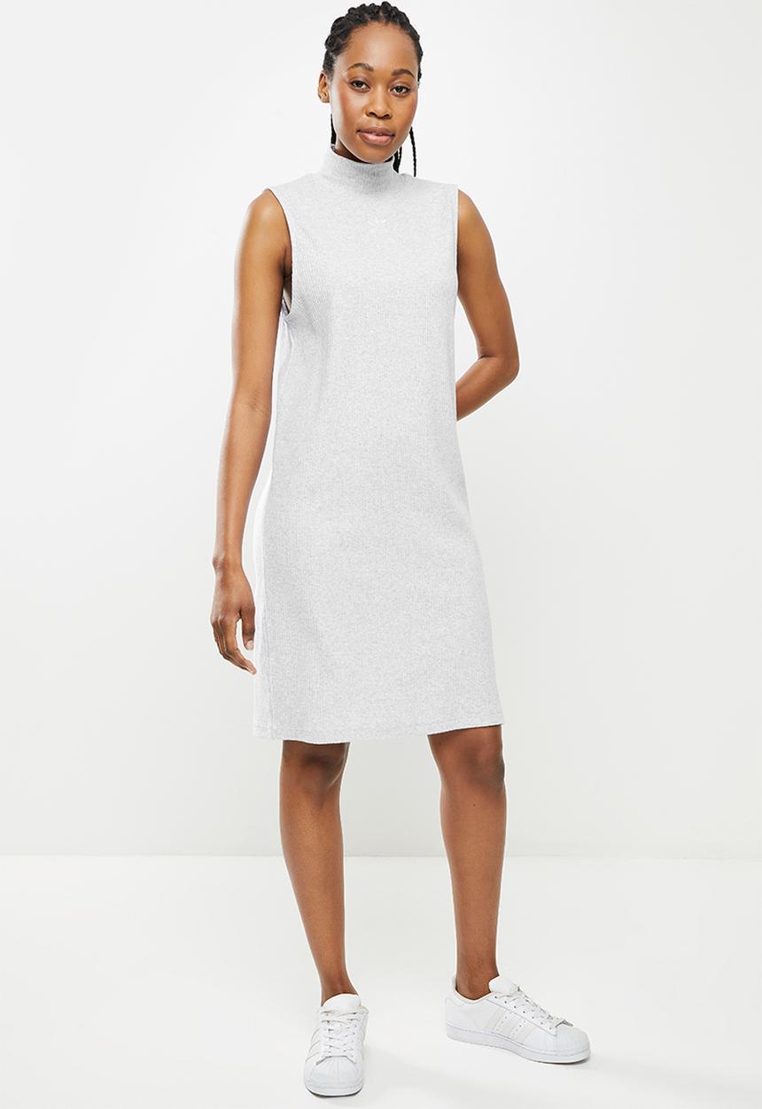 adidas Originals - Sleeveless rib dress - light grey heather