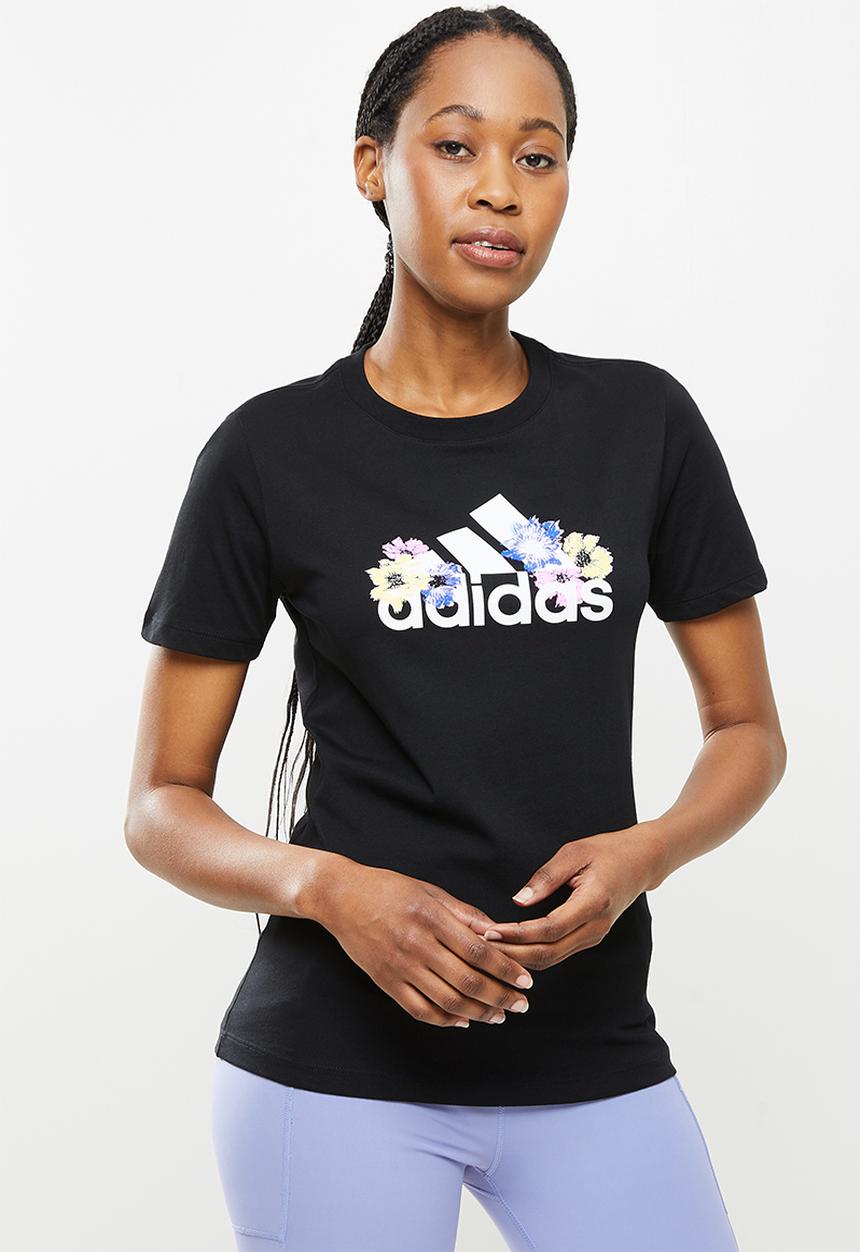 adidas Performance - W flor g tee - black
