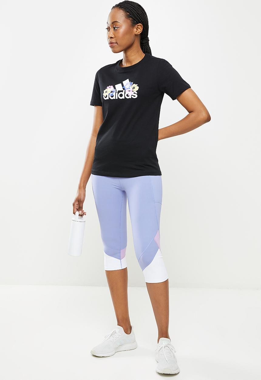 adidas Performance - W flor g tee - black