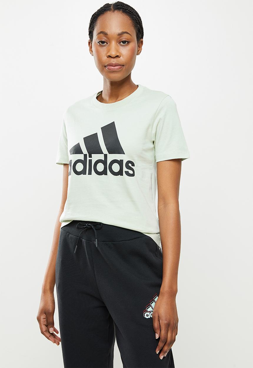 adidas Performance - W blt2 performance short sleeve tee - linen green & black