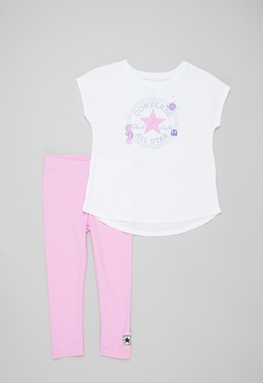Converse - Cnvg sequin shine legging set - beyond pink