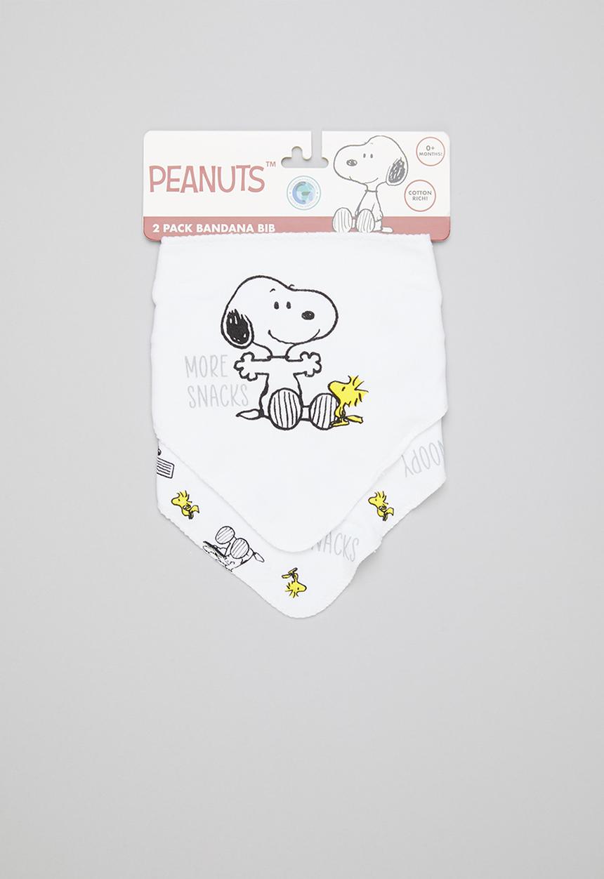 Character Group - Snoopy bandana bib - white