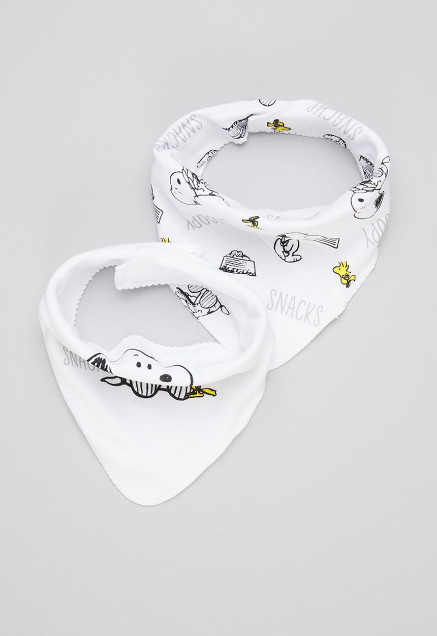 Character Group - Snoopy bandana bib - white