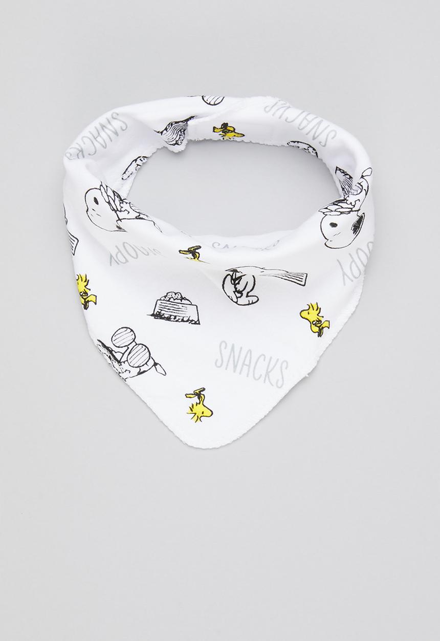 Character Group - Snoopy bandana bib - white