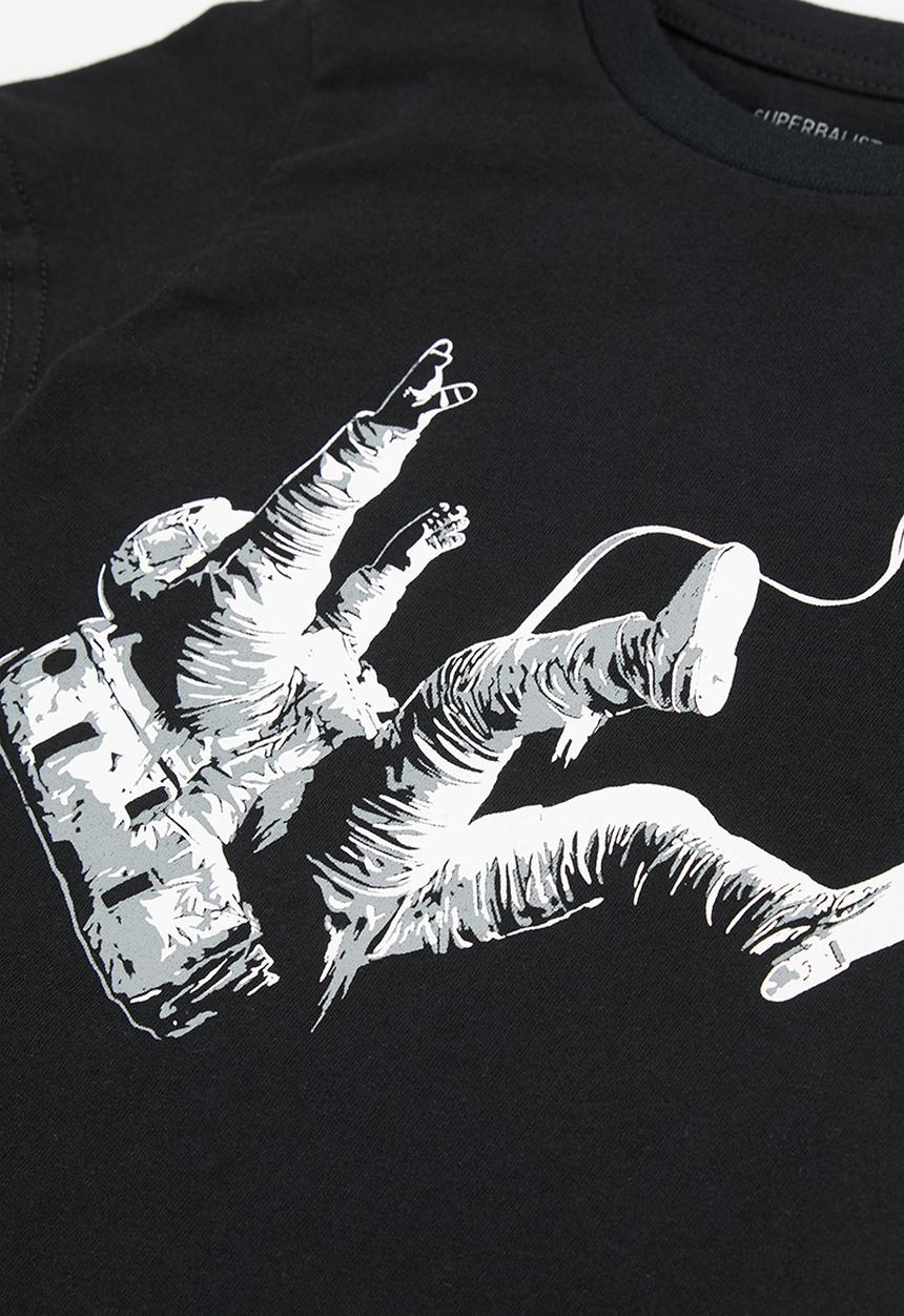 Superbalist - Boys nasa tee & pant pj set - black