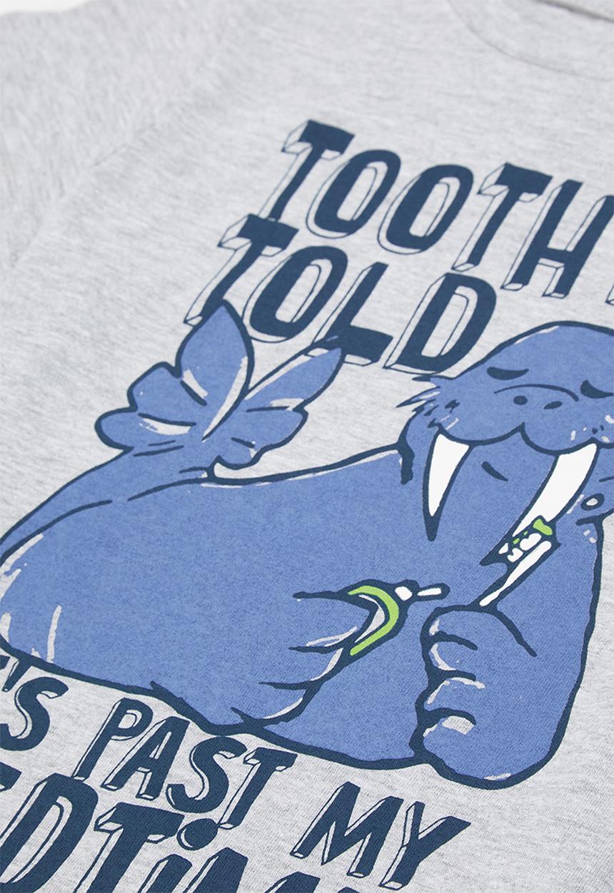 Superbalist - Boys tee & pant pj set - grey & blue