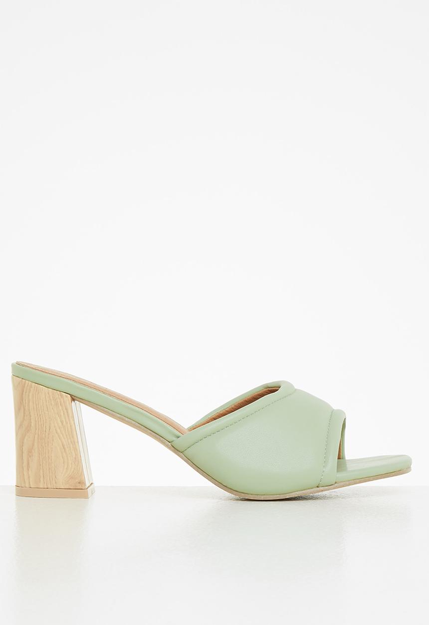 edit - Katrina mule block heel - sage