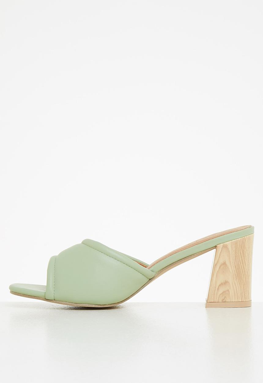 edit - Katrina mule block heel - sage