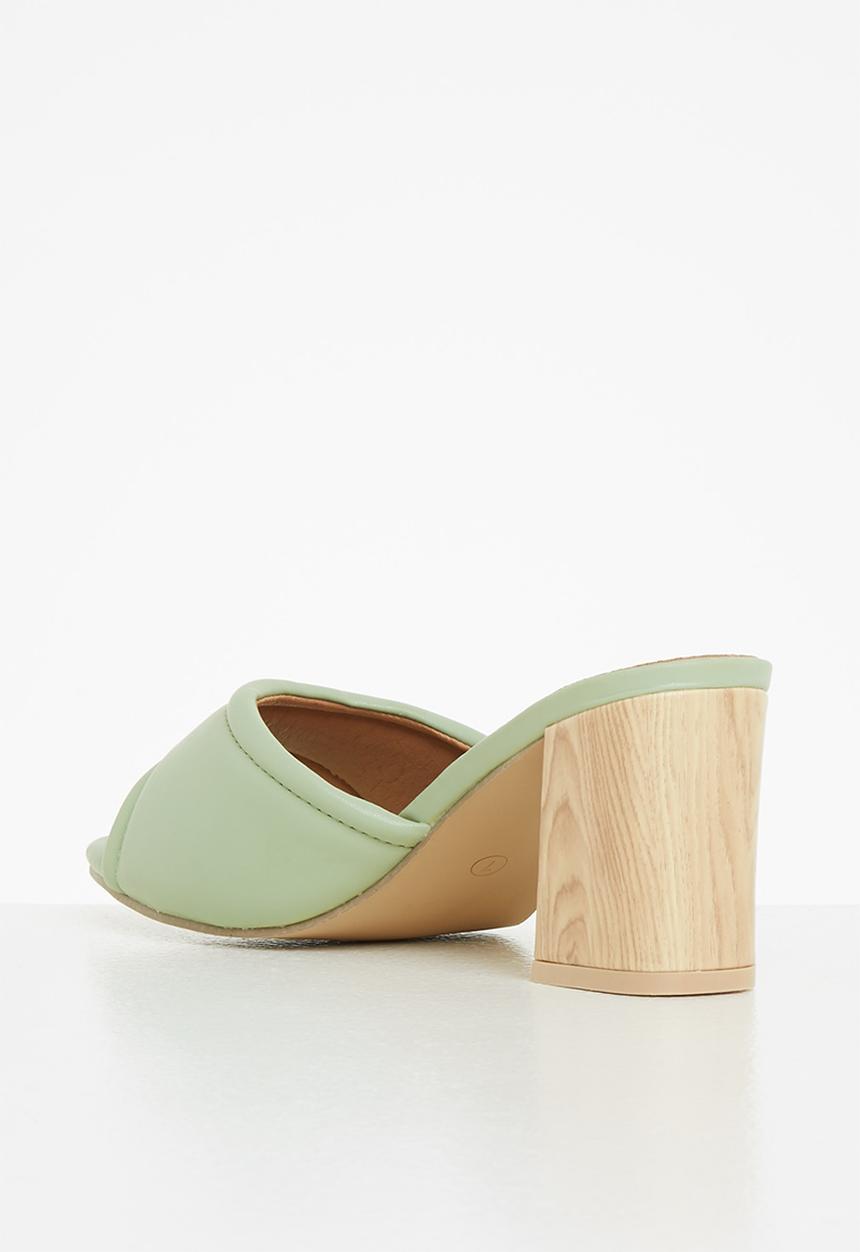 edit - Katrina mule block heel - sage