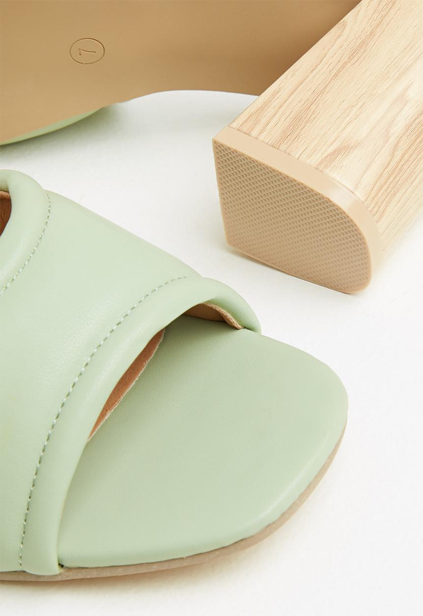 edit - Katrina mule block heel - sage