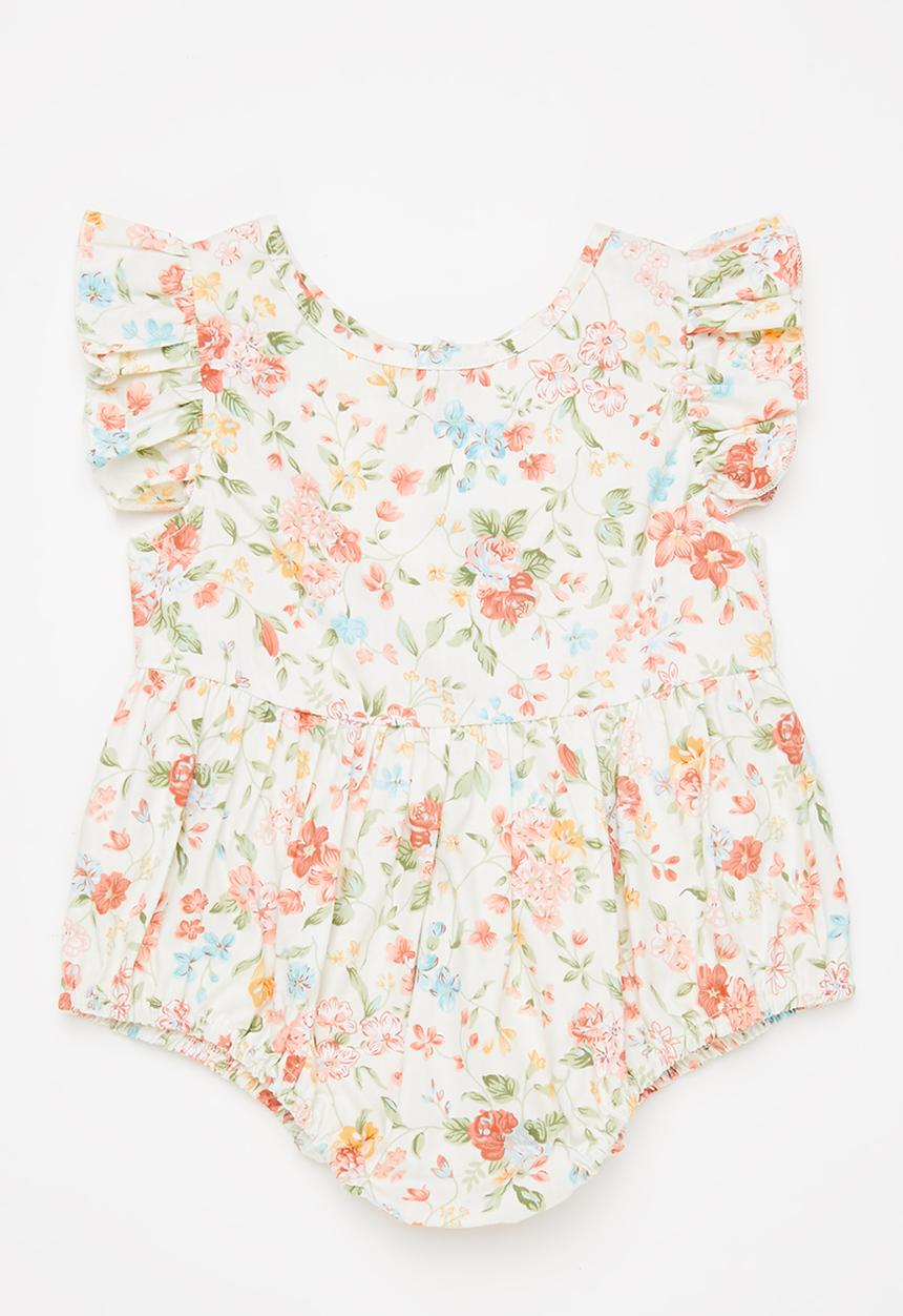 Pop Candy - Girls floral romper - multi