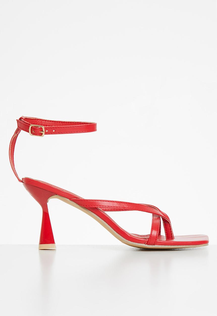 Superbalist - Leizel ankle strap stilleto - red
