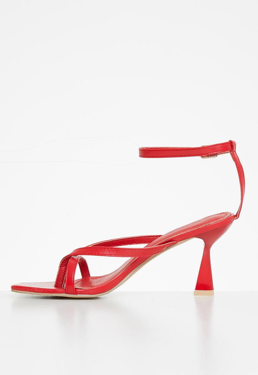 Superbalist - Leizel ankle strap stilleto - red