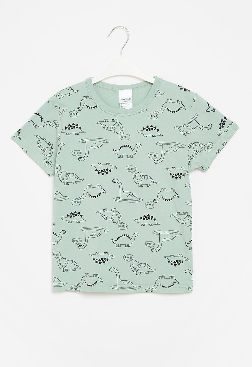 Pop Candy - Boys dino tee - sage