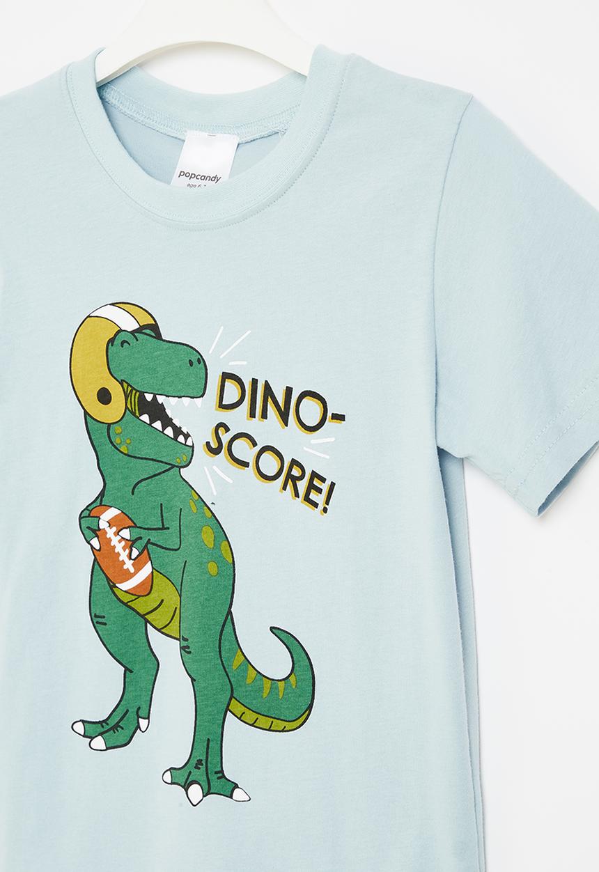 Pop Candy - Dino score tee - blue