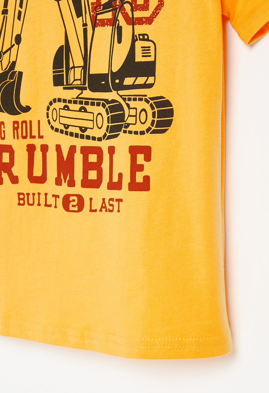Pop Candy - Boys printed tee - yellow