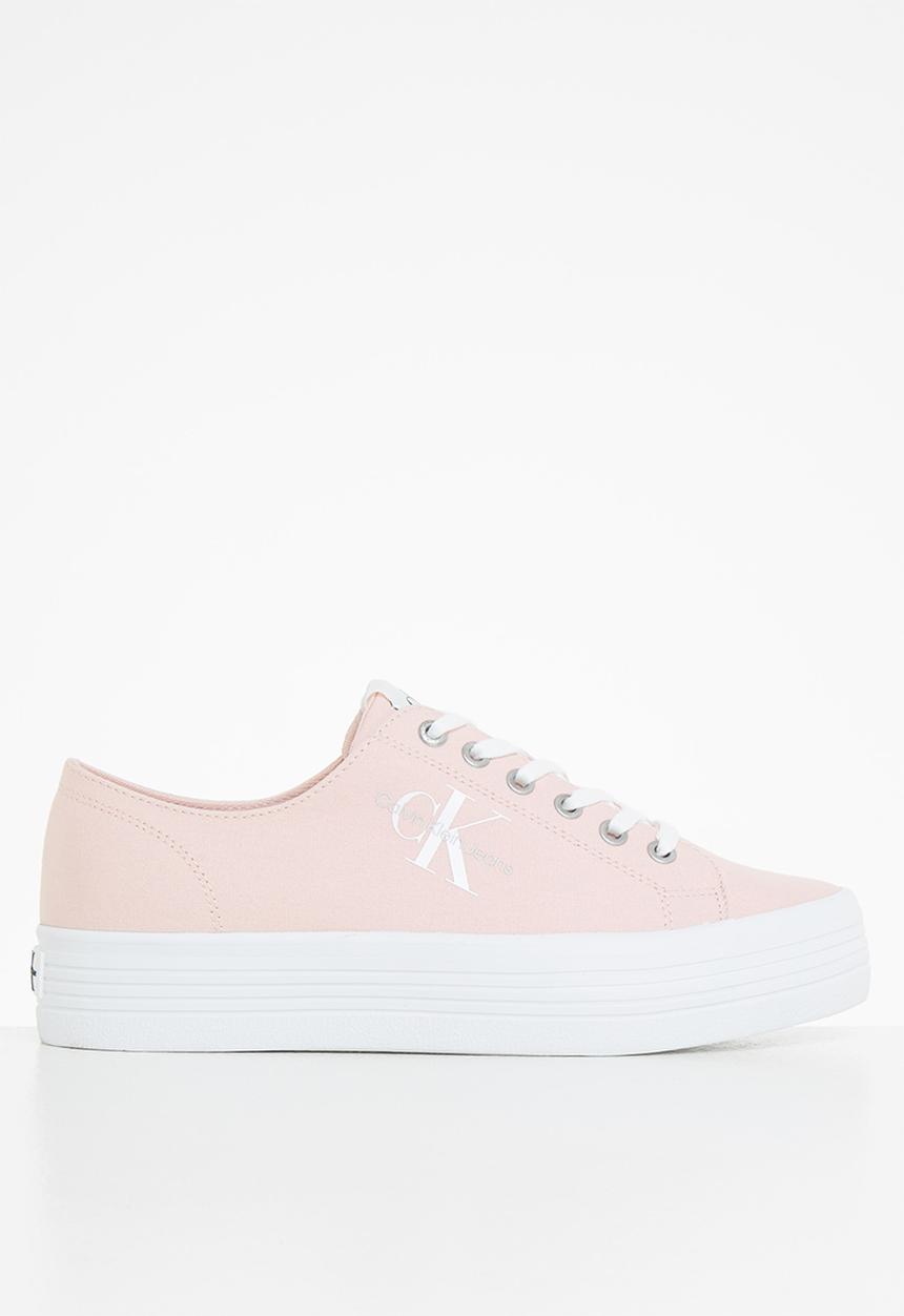 Calvin Klein - Vulcanized flatform laceup co - rose smoke