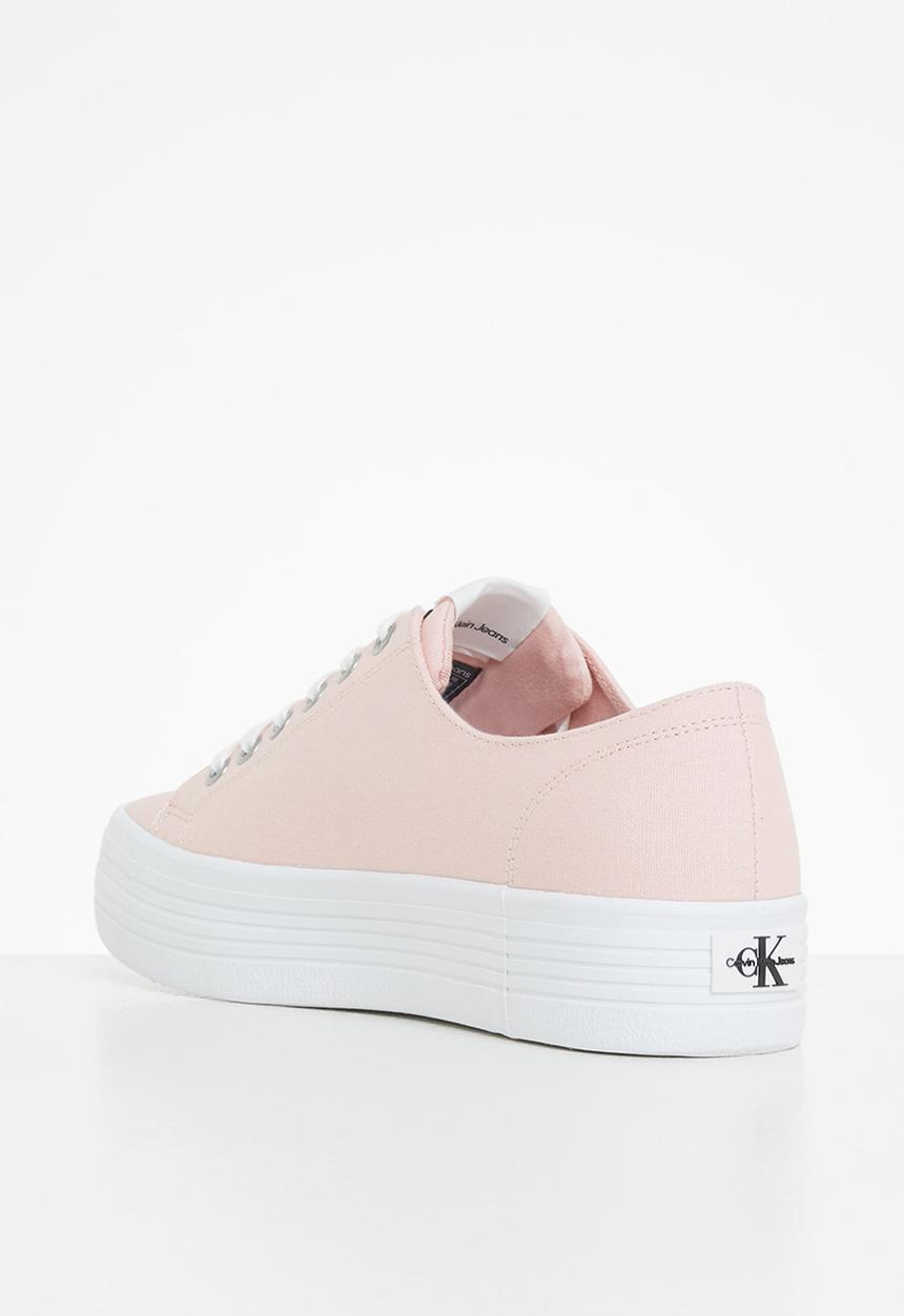 Calvin Klein - Vulcanized flatform laceup co - rose smoke