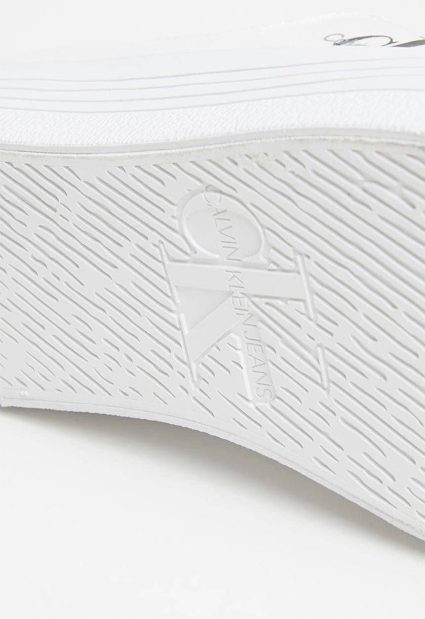 Calvin Klein - Vulcanized flatform laceup co - bright white
