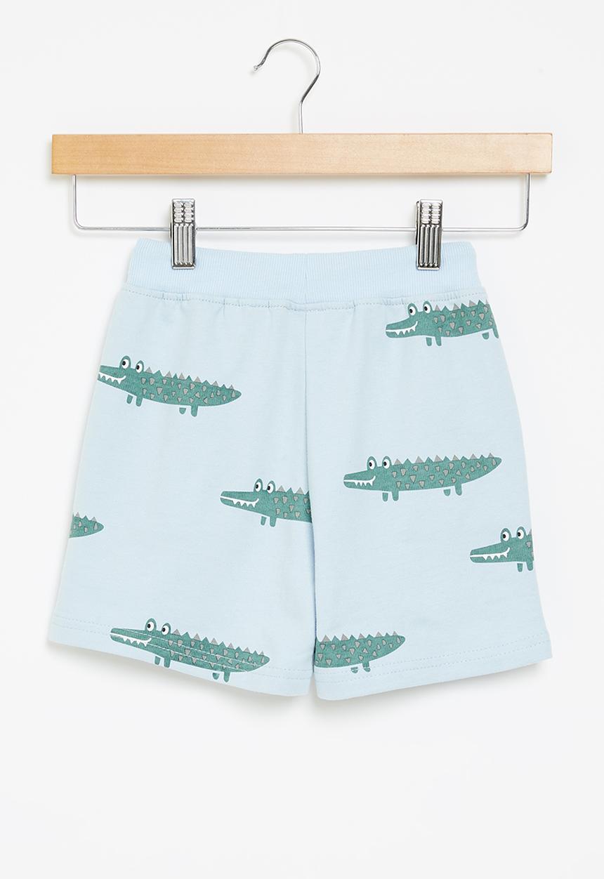 Pop Candy - Boys crocodile shorts - blue