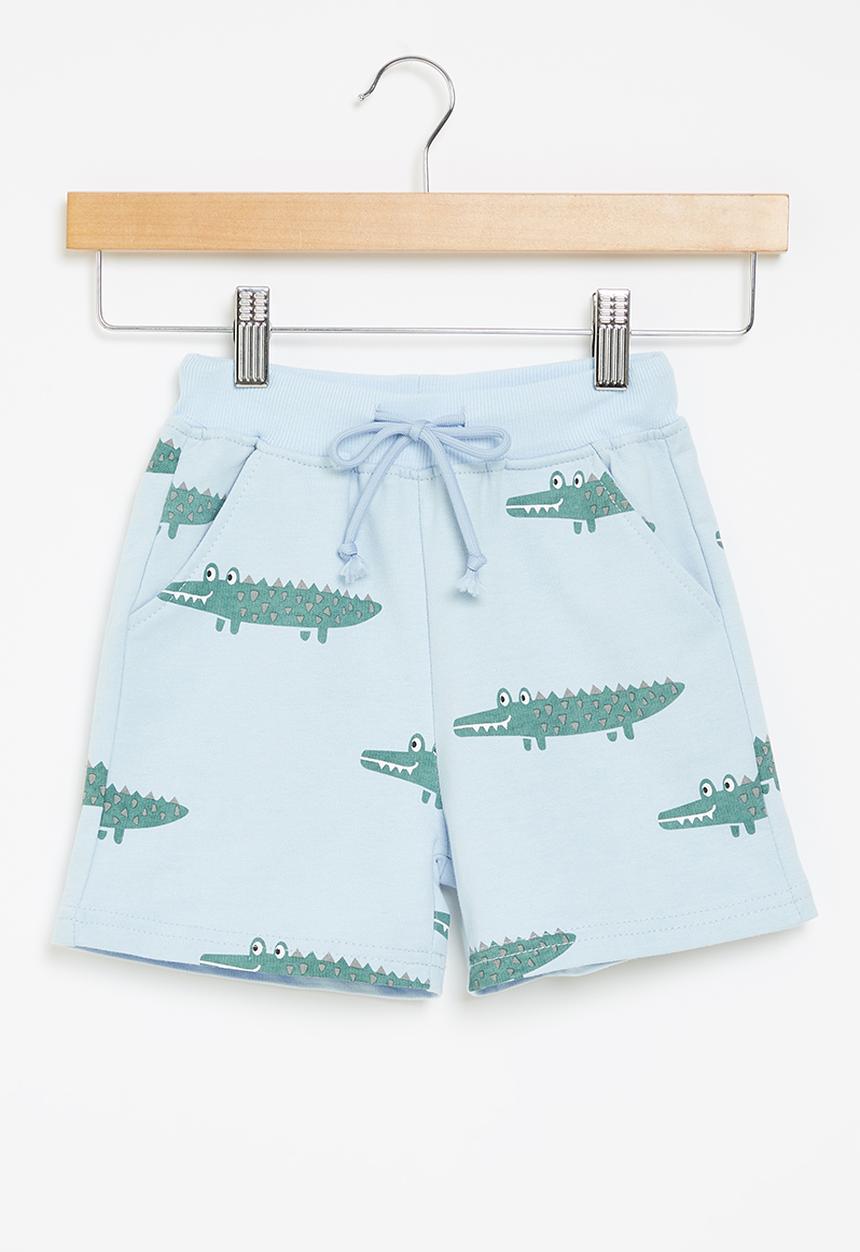 Pop Candy - Boys crocodile shorts - blue